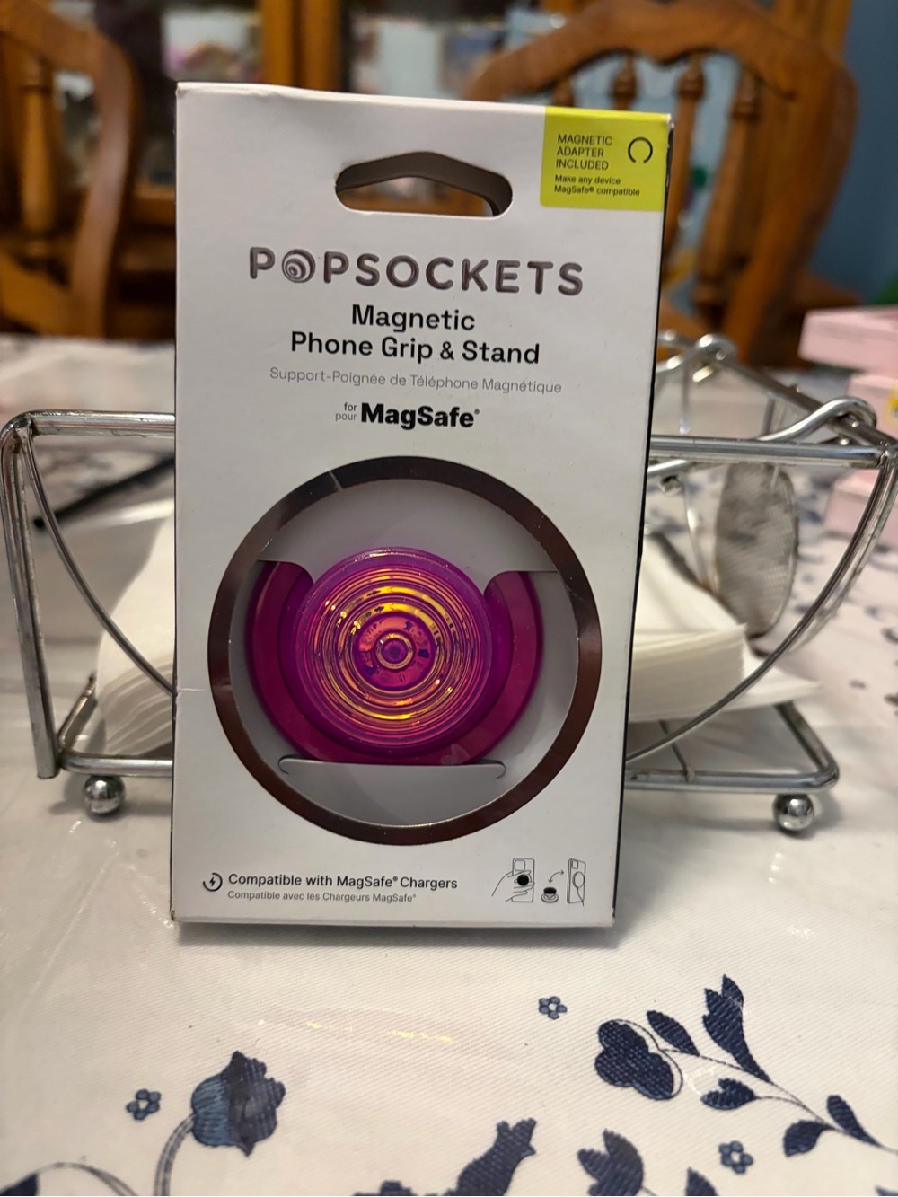 PopSocket MagSafe Phone Grip & Stand - Iridescent Purple Pink